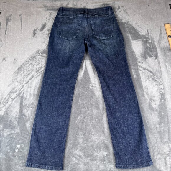 Wrangler Straight Leg Jeans Women Size 7 x 30 Dark Wash Denim Stretch - Picture 8 of 10